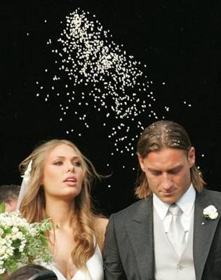 mariage de totti 